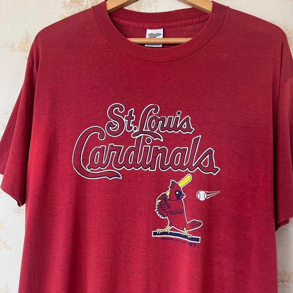 Vintage 1987 St. Louis Cardinals Tee | Thrashed 50/50 Blend | Size L